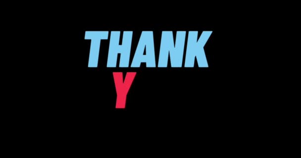 Thank You Watching Outro Video Templates Youtube Template Ending Footage — Stock Video