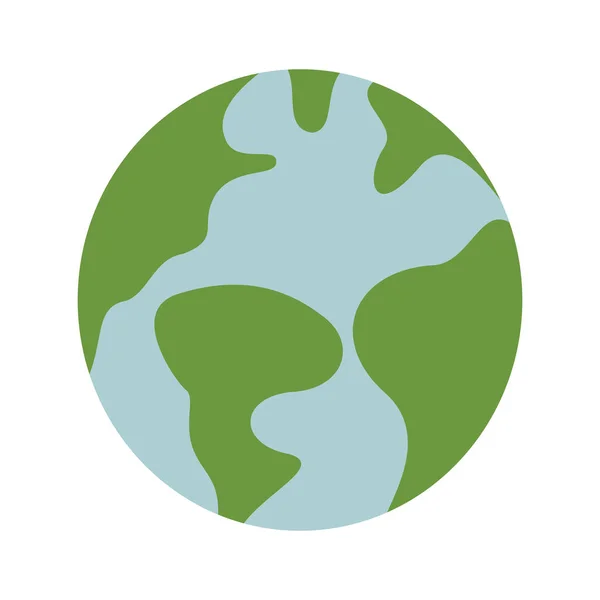 世界地球孤立图标矢量插图 图标的设计 矢量图解 平面设计 全球图解 适合了解地球 环保运动海报设计 — 图库矢量图片
