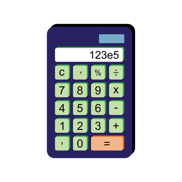 Значок Калькулятора Бухгалтерский Учет Финансов Экономики Изолированный Дизайн Векторная Иллюстрация — стоковый вектор