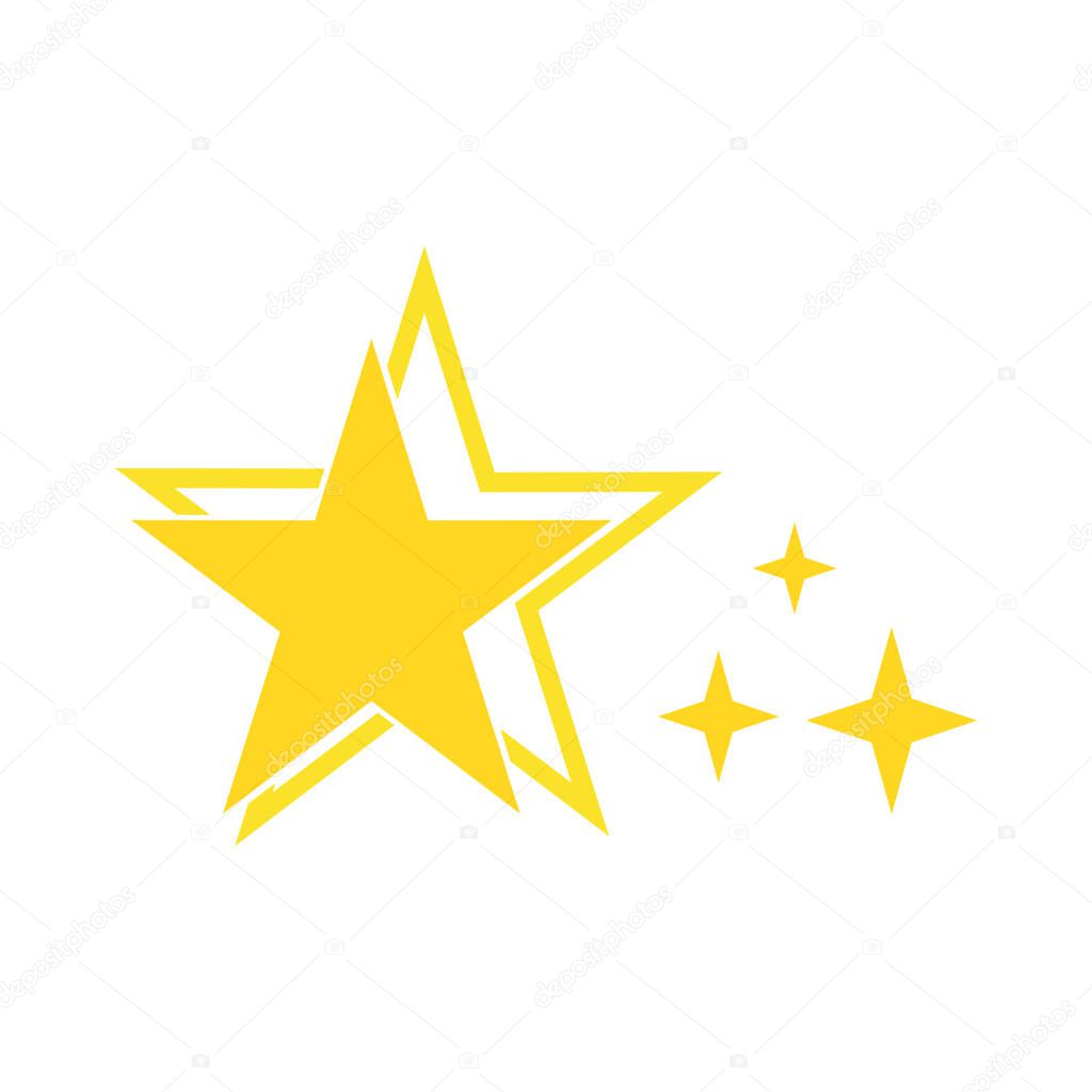Star icon vector isolated on white background for your web and mobile app design, Star logo concept. Elegant and premium icon symbol