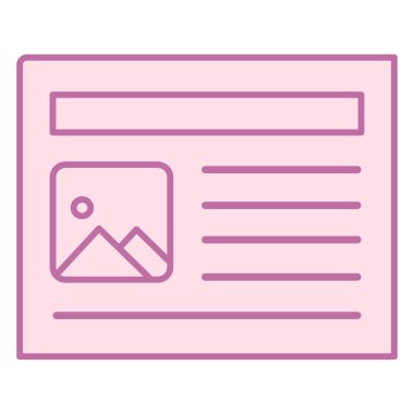 Gazete dosya illüstrasyonu beyaza izole edildi. Gazete simgesi dosya gradyan biçimi tasarımı, web ve uygulama için tasarlandı. basın ekipmanı tasarım ögesi