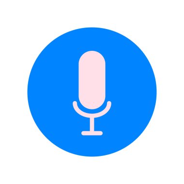 MP3 çalar simgesi, simge illüstrasyonunu kaydediyor. Düz tasarım tarzı. basın ekipmanı tasarım ögesi