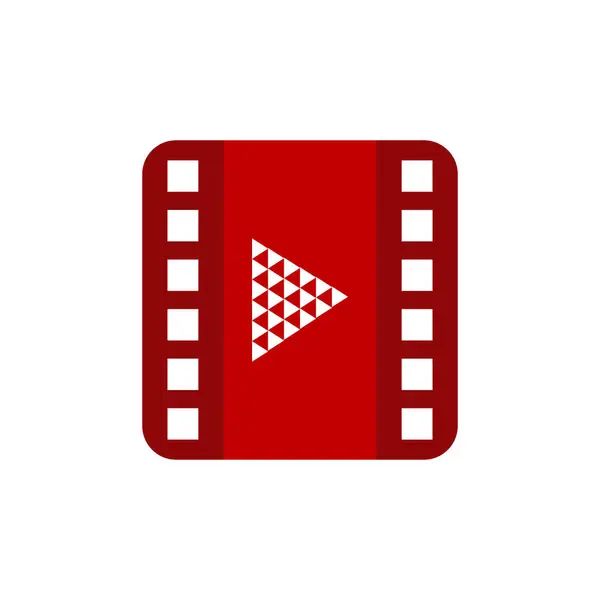 Düz biçimli bir ortam dosyası veya ortam oynatıcı simgesi çizimi. Ortam dosya simgesi tasarımı ögeleri ortam oynatıcı uygulamalarında kullanıcı arayüzü tasarımı için uygundur.