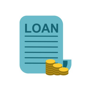 Kredi konsepti tasarımı, Tasarım illüstrasyon eps10 grafiği beyaz arkaplan üzerinde. Bir beyaz üzerinde zenginlik, finans, para ve ekonomik izole eden grafik tasarım unsurları 