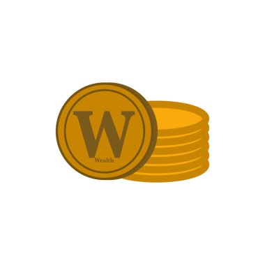 Düz renkli kripto para simgesi. Düz renkli para simgesi. Zenginlik, finans, para ve ekonomiyi gösteren grafik tasarım unsurları