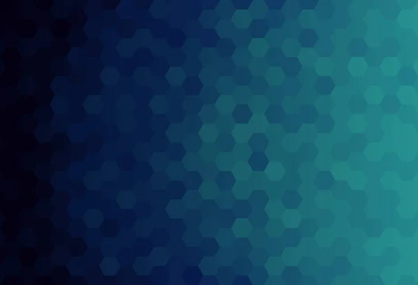 Abstract Pattern Mosaic Background Hexagonal Shape Dark Blue Gradient Teal — Stock Vector