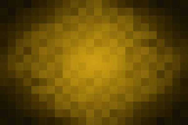 抽象パターンモザイクの背景 黄色の茶色のグラデーションの正方形の形 ベクターイラスト用テクスチャデザイン — ストックベクタ