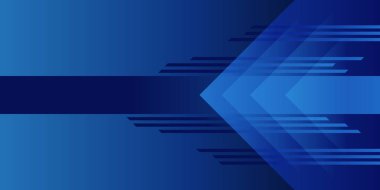 Mavi ok ucu dik üçgen. Gradyan soyut arka plan. Şablon, kart, kapak, afiş, poster, arkaplan, duvar için tasarım ögesi. Vektör illüstrasyonu.