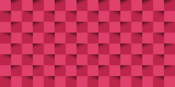 Sömlös Checkerboard Mönster Bakgrund Årets Trendiga Färg 2023 Viva Magenta — Stock vektor