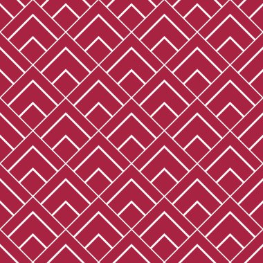 Art deco tarzı arka plan. Kusursuz geometrik desen. 2023 yılının trend rengi viva moru. Pankartlar, kapaklar, posterler, arka planlar, duvarlar için tasarım öğeleri. Vektör illüstrasyonu.
