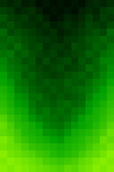 縦のピクセル正方形の形をした抽象的な背景 緑色のモザイクパターンは黒にグラデーションします バナー カバー ポスター バックドロップ 壁のためのデザインテクスチャ要素 ベクトルイラスト — ストックベクタ