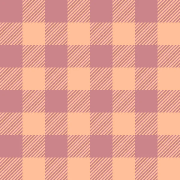 Kusursuz gingham desenli arka plan. 2024 Peach Tüylerinin renk eğilimi. Kumaş, fayans, afiş, kart, kapak, poster, arkaplan, duvarlar, duvar kâğıdı için tasarım öğeleri. Vektör illüstrasyonu.