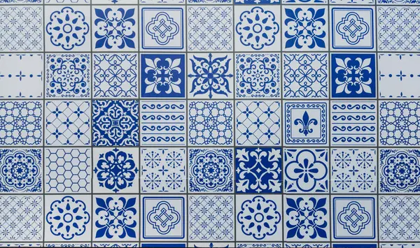 Funchal Madeira Portugal 2021 Portuguese Azulejo Tiles Funchal Madeira Portugal Royalty Free Stock Photos