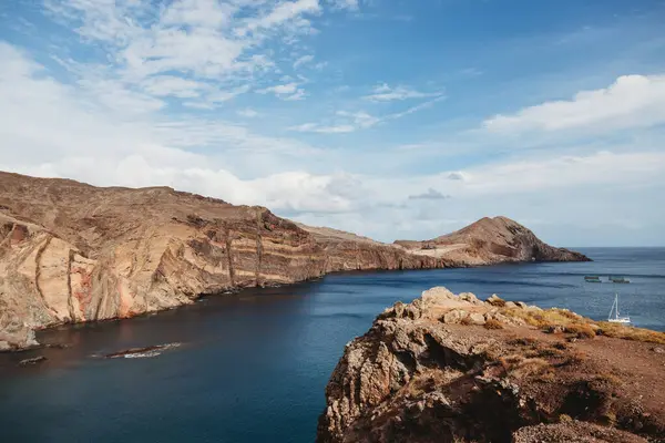 Spitze Des Heiligen Laurentius Nordosten Von Madeira Portugal Stockfoto