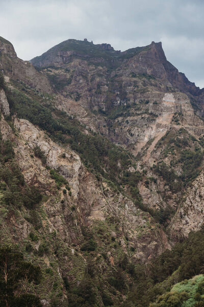 View Curral Das Freiras Village Nuns Valley Beautiful Mountain Scenery Royalty Free Stock Images
