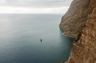 Cabo 'lu Cliff Girao ve Atlantik Okyanusu, Madeira Adası, Portekiz