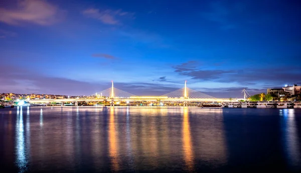 Golden Horn Bridge Istanbul — Stock Photo, Image