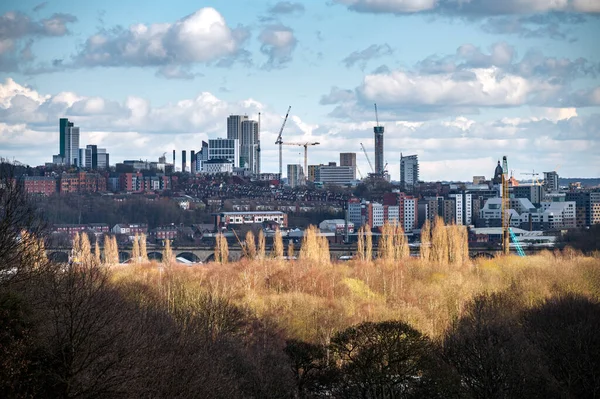 Leeds Skyline Αγγλία Ηνωμένο Βασίλειο — Φωτογραφία Αρχείου