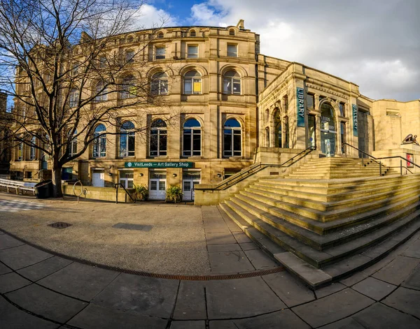 Leeds Sanat Galerisi Merkezi Leeds Batı Yorkshire Başlıktadır — Stok fotoğraf