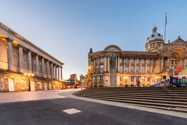 Birmingham Town Hall Está Situado Victoria Square Birmingham Inglaterra — Fotografia de Stock