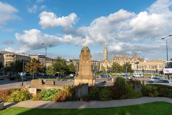 Common Wealth Memorial Victoria Square Bradford City Regno Unito — Foto Stock