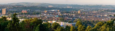 Panoramic view of Bristol city  clipart
