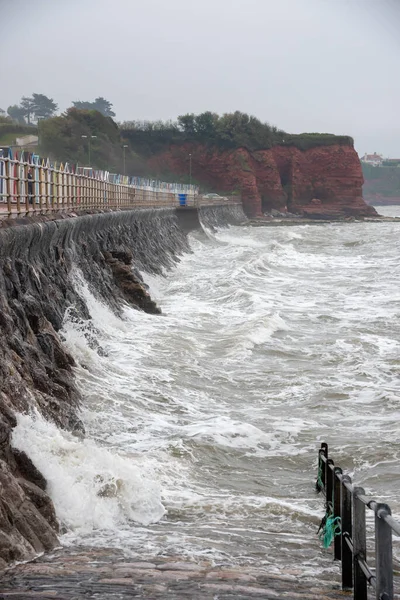 Strömendes Wasser Der Küste Der Stadt Devon — Stockfoto