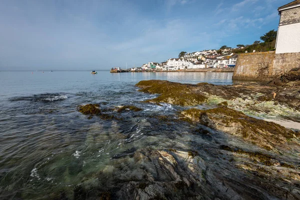 Cornwall Deniz Manzarası Şehir Manzarası Panoramik Görünümü Ngiltere — Stok fotoğraf