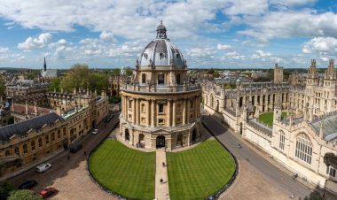 The Bodleian Library, the main research library of the University of Oxford, is one of the oldest libraries in Europe and England. clipart