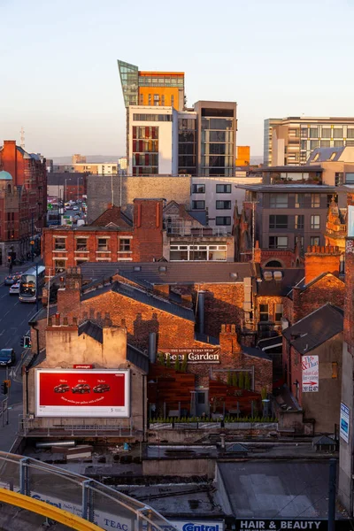Feb 2014 Manchester Centro Ciudad Reino Unido —  Fotos de Stock