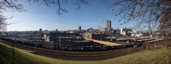 Vista Panorâmica Sheffield Reino Unido — Fotografia de Stock