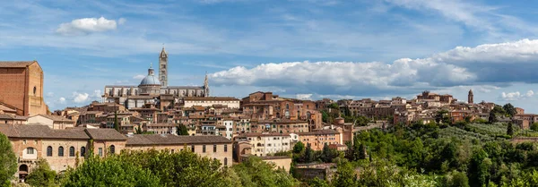 Vista Panorámica Ciudad Siena Toscana Italia — Foto de Stock