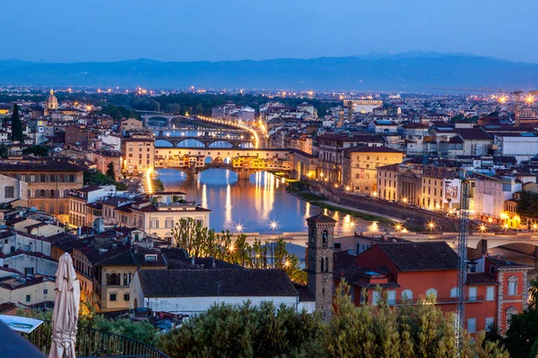 Ponte Vecchio Vista Aérea Florença — Fotografia de Stock