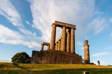 Edinburgh, İskoçya 'daki Calton tepesinde Roma harabeleri