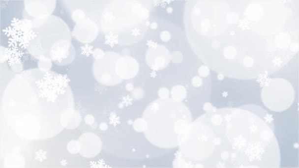 Boże Narodzenie Święta Tematyczne Animowanym Tle Bokeh Płynna Pętla — Wideo stockowe