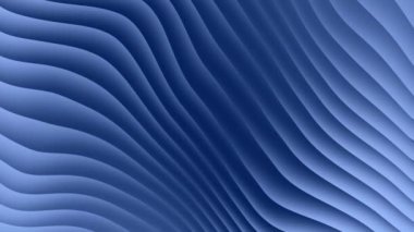 Soyut eğimli mavi dalga arkaplanı. Kusursuz döngü.