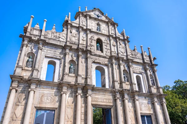 stock image The Ruins of Saint Paul's are the ruins of a 17th-century Catholic religious complex in Santo Antnio, Macau, China.