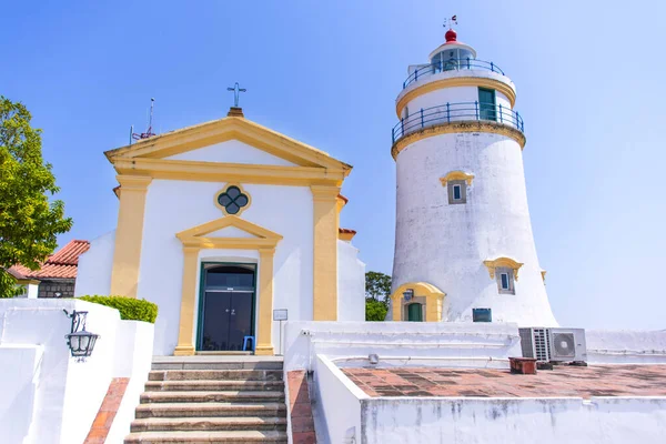 stock image Guia Lighthouse, Fortress and Chapel in Macau. China.