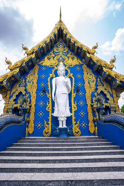 Temple Rong Sua Ten Temple Bleu Dans Province Chiang Rai — Photo