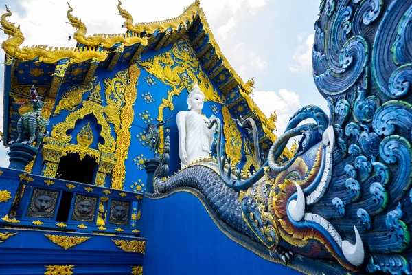 Rong Sua Δέκα Ναός Μπλε Ναός Στην Επαρχία Chiang Rai — Φωτογραφία Αρχείου