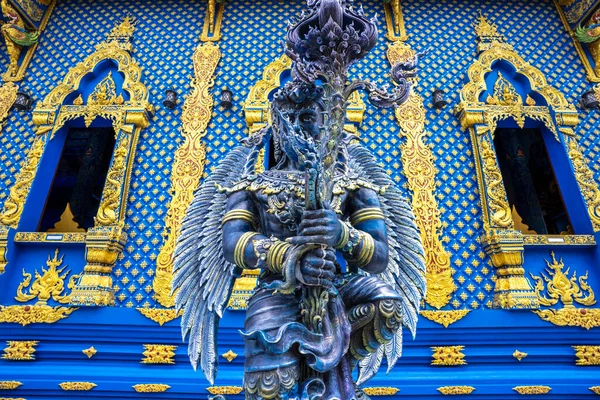 Rong Sua Δέκα Ναός Μπλε Ναός Στην Επαρχία Chiang Rai — Φωτογραφία Αρχείου