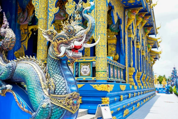 Rong Sua Tien Tempel Blauwe Tempel Chiang Rai Provincie Thailand — Stockfoto