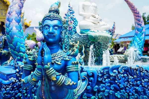 Rong Sua Tien Tempel Blauwe Tempel Chiang Rai Provincie Thailand — Stockfoto