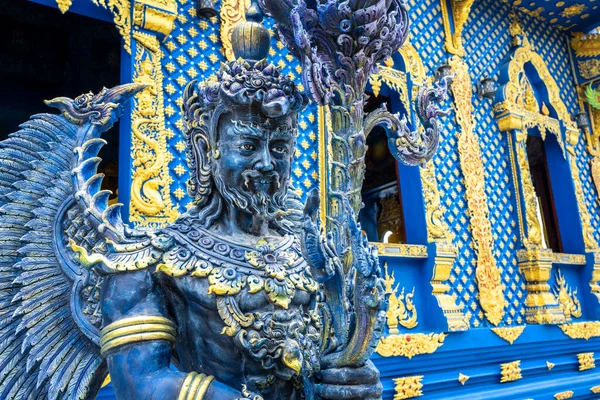Rong Sua Ten Chrám Nebo Modrý Chrám Provincii Chiang Rai — Stock fotografie