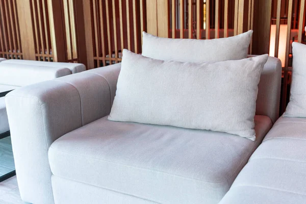 Fabric Sofa Styled Cushions — Stock Photo, Image