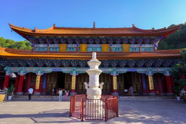 KUNMING, ÇİN - 02, 2023 - Yuantong Kunming Yunnan Tapınağı, Çin.