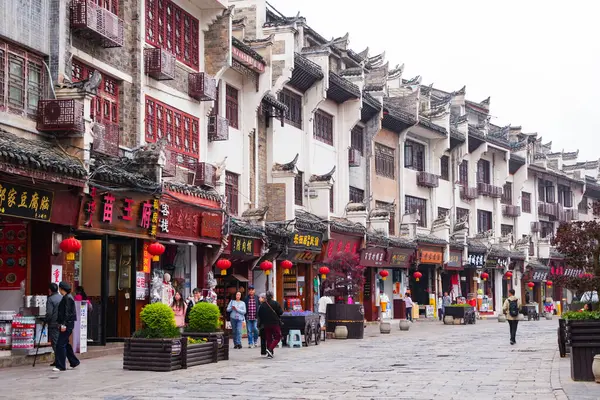 Zhenyuan, Guizhou, Çin-APR 07, 2025 - Zhengyuan antik kenti Guizhou 'nun doğusunda yer almaktadır..