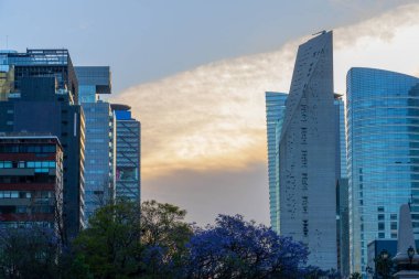 Mexico City silüeti, reforma sokağı