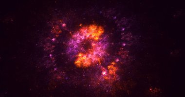 Soyut çember ışık arkaplanı oluşturuluyor