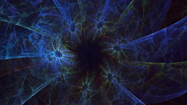 3B soyut renkli fraktal ışık arkaplanı oluşturma